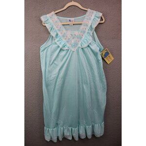 Dreamy Details Vintage Embroidered Lace Nightgown-Size Large-New with Tags